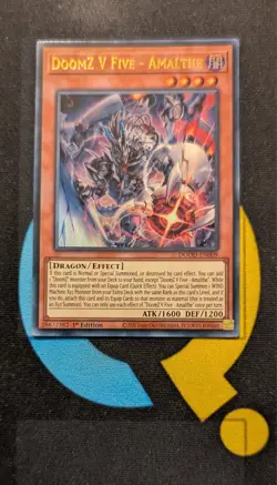 DOOD-EN009 DoomZ V Five - Amalthe x3 Ultra Rare 1st Ed YuGiOh Playset - Image 1