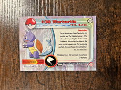 #08 Wartortle - Pokemon Topps Card - Black Logo - Image 2