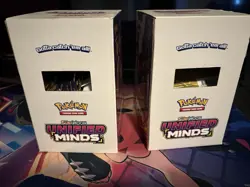 2 Pokemon sun & moon unified minds 3 card packs gravity box complete 92 packs. - Image 2