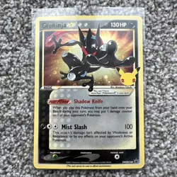 Pokemon TCG Greninja Gold Star SWSH144 25th Celebrations Promo Card - Image 1