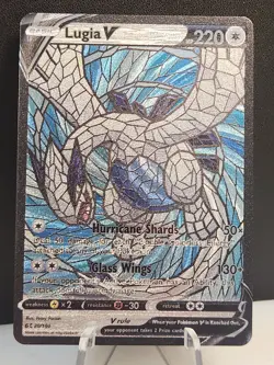 Lugia CUSTOM Stained Glass Holo Shiny Unbranded Card For Display Only - Image 1