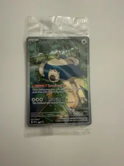 Pokemon Center Snorlax 051 Stamped 151 Promo Card Sealed. - Image 1