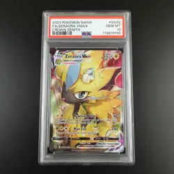 PSA 10 Zeraora Vmax GG42/GG70 Pokemon Crown Zenith Full Art Holo Graded Card - Image 1