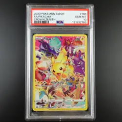 PSA 10 Pikachu 160/159 Pokemon Crown Zenith Full Art Holo Graded Card - Image 1