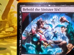 Behold the Sinister Six mythic magic the gathering spider man trading card - Image 4
