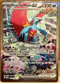 Roaring Moon Ex 251/182 SV: Paradox Rift SIR Pokemon TCG Card - Image 1