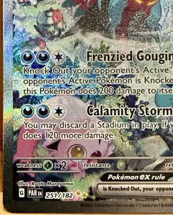 Roaring Moon Ex 251/182 SV: Paradox Rift SIR Pokemon TCG Card - Image 2