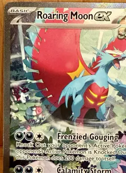 Roaring Moon Ex 251/182 SV: Paradox Rift SIR Pokemon TCG Card - Image 5