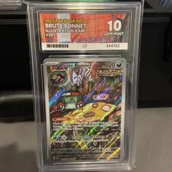 BRUTE BONNET 207/182 Ace Graded Gem Mint 10 Perfect PSA Cgc Pokemon Card - Image 1