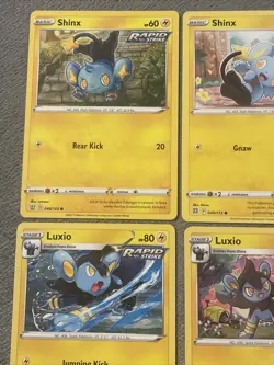 Shinx Luxio Rare Luxray Pokemon Cards Lot 2016-2023 Electric Type NM Evolutions - Image 2