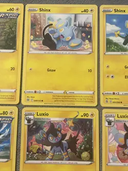 Shinx Luxio Rare Luxray Pokemon Cards Lot 2016-2023 Electric Type NM Evolutions - Image 3