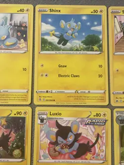 Shinx Luxio Rare Luxray Pokemon Cards Lot 2016-2023 Electric Type NM Evolutions - Image 4
