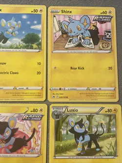 Shinx Luxio Rare Luxray Pokemon Cards Lot 2016-2023 Electric Type NM Evolutions - Image 5