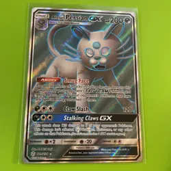 Alolan Persian GX (Full Art) 219/236 Sm-Cosmic Eclipse Holo Pokemon TCG Card - Image 1