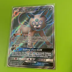 Alolan Persian GX (Full Art) 219/236 Sm-Cosmic Eclipse Holo Pokemon TCG Card - Image 2
