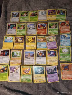 Lot of 30 Pokemon Cards 2007/2011 From Boostler Packs Pikachu! Black Star Card 6 - Image 1