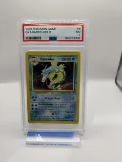 Pokemon TCG Gyarados Holo Rare Card 006/102 Base Set PSA 7 - Image 1