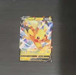 NM Pokemon Pikachu V SWSH285 Black Star Promo Card - Image 1