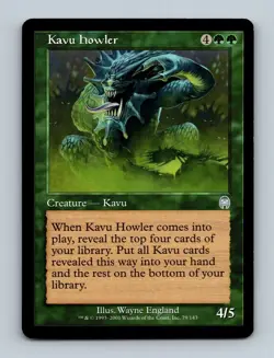 Magic The Gathering MTG Kavu Howler 79/143 (Silver) Apocalypse Card 2001 - Image 1