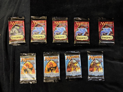 Magic the Gathering BRAND NEW SEALED 9 Booster Pack Lot 5 Guildpact 4 Dissension - Image 1