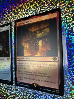 MTG Foil: Mythic 0236 Anduril, Flame of the West; Rare 0257 Mines of Moria - Image 4
