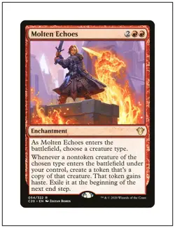 1x Molten Echoes, Commander 2020, Magic MTG NM - Image 1