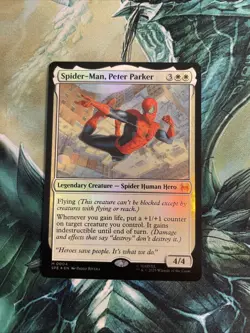 Spider-Man, Peter Parker 0004, Foil, Marvel Spider-Man Eternal, Magic, MTG NM - Image 1
