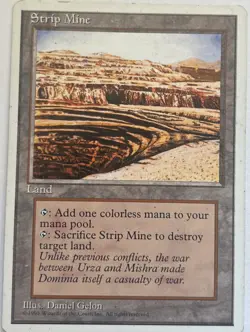 Strip Mine Magic the Gathering 4th Edition 1995 ✅NM - Image 1