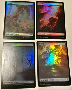 Basic Land X4 Double Masters 2XM LP MTG FOIL - Image 1