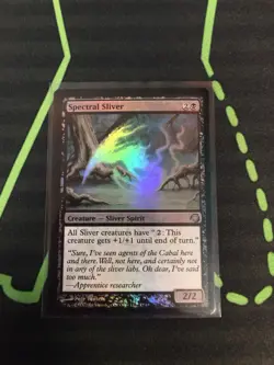 MTG Magic The Gathering Spectral Sliver Foil Premium Commander - Image 1