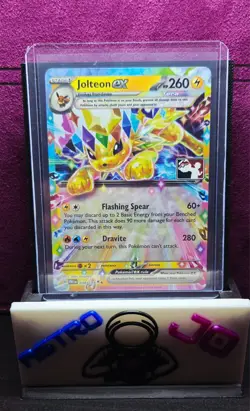 Pokemon TCG Jolteon ex Play! Pokemon Prize Pack Stamp 030/131 - Image 1