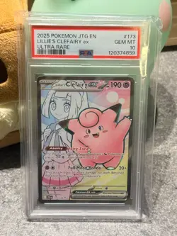 Pokemon PSA 10 GEM MINT Lillie's Clefairy ex 173/159 Journey Together Ultra Rare - Image 2