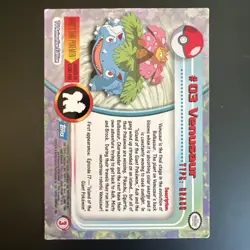 Venusaur #03 Non Holo Topps Blue Logo Pokemon TV Animation Light Played MP - Image 2