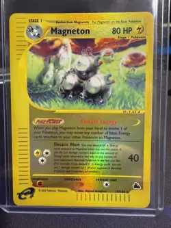 Pokemon TCG Magneton 19/144 Reverse Holo Skyridge (2003) - Image 1