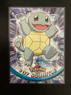 [LP] Squirtle #07 Pokemon Topps TV Series 1 Green Logo Non-Holo 1999 - Image 1