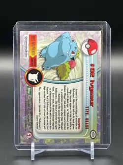 Ivysaur #02 Topps Green Label TV Animation Edition Non Holo Pokemon 1999 - Image 2