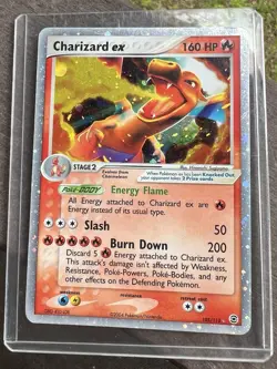 Pokemon Charizard ex 105/112 (2004) -Ultra Rare - Fire Red & Leaf Green Holo - Image 1