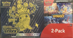4x Pokemon Surging Sparks Elite Trainer Box ETB + Booster Pack Costco Bundles - Image 1