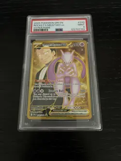 PSA 9 TEAM ROCKET'S MEWTWO EX 240 2025 POKEMON DESTINED RIVALS HYPER RARE - Image 1