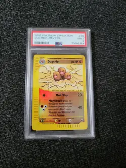 2002 Pokemon Expedition Dugtrio Reverse Holo #10/165 PSA 9 MINT PK616 - Image 1