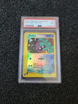 2002 Pokemon Expedition Shellder Reverse Holo #129/165 PSA 9 MINT PK623 - Image 1