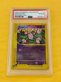 2003 Pokemon Aquapolis Exeggcute Reverse Holo Foil #77/147 PSA 10 GEM MINT - Image 1