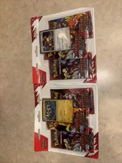 Pokemon TCG Destined Rivals 3 Pack Blister (Lot Of 2) Kangaskhan & Zebstrika NEW - Image 1
