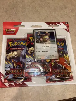 Pokemon TCG Destined Rivals 3 Pack Blister (Lot Of 2) Kangaskhan & Zebstrika NEW - Image 4