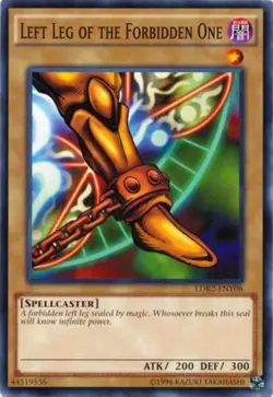 Near Mint, English Yu Gi Oh Left Leg of the Forbidden One - LDK2-ENY08 - Common - Image 1
