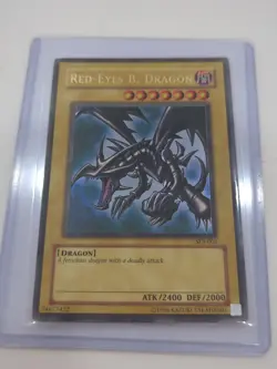 YuGiOh Red-Eyes B. Dragon SDJ-001/ Played/ Vintage - Image 1