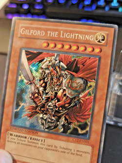 YUGIOH • GILFORD THE LIGHTNING • SECRET RARE • CT2-EN001 • LIMITED EDITION • NM - Image 2