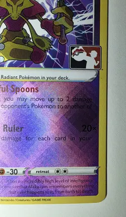 Radiant Alakazam Radiant Rare Prize Pack Series Cards 059/195 - Image 4