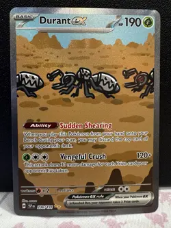 Durant EX Pokemon Card 236/190 Vengeful Crush Rare Holo - Image 1