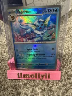 Pokemon TCG Vaporeon Master Ball Pattern 022/131 Prismatic Evolutions Holo Card - Image 1